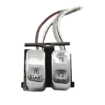Run Off Start handlebar switch chrome