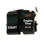 Run Off Start handlebar switch set. black