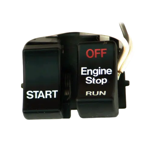 Run Off Start handlebar switch set. black