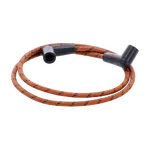 Universal 40  spark plug wire set Cotton cloth  Brown Black removebg preview