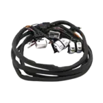 07 13 FLT Touring handlebar LED switch and wiring kit Radio chrome