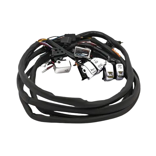 07 13 FLT Touring handlebar switch and wiring kit Cruise chrome