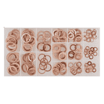 Copper sealing rings assortment box 150 piece set