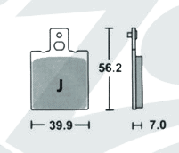 Harrison Billet 4 Brake pad for 4 piston caliper removebg preview