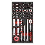 drive socket set. 41 piece