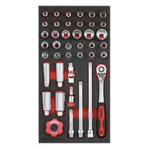 drive socket set. 41 piece