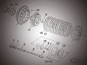 Late 1984-1989 Big Twin 5-speed Clutch