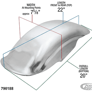 Alu Tsunami Rear Fender XL94-03