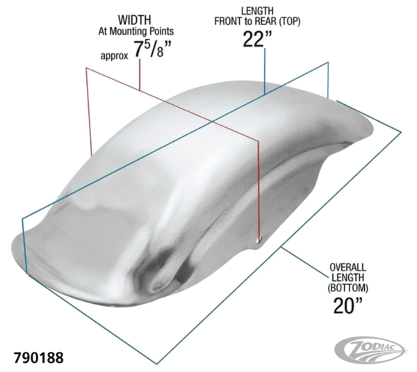 Alu Tsunami Rear Fender XL94-03