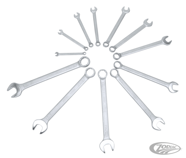 Combination wrench set inch sizes 12Pc