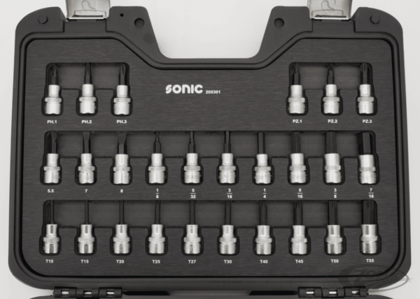 Sonic 53pc 3/8" drive socket set SAE