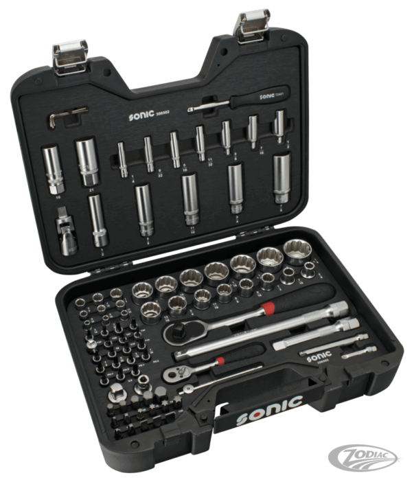 Sonic 85pc 1/4"+1/2" drive socketset SAE