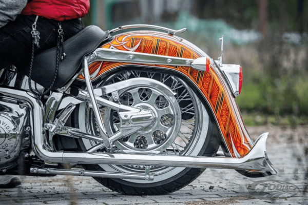 T&S Chicano style Softail rear F*ST00-17