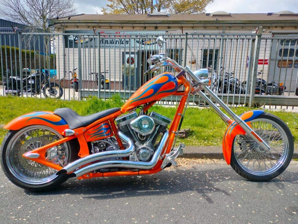 oranje chopper te koop - saxon warlord 1600cc