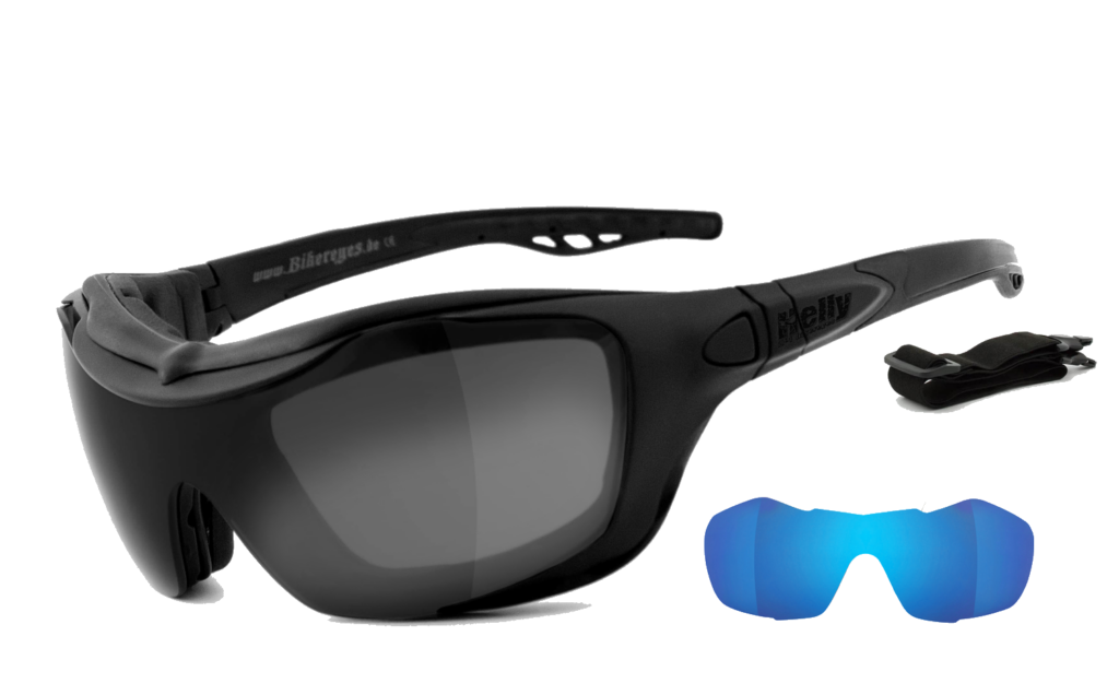 Biker sunglasses bandit - smoke grandient laser  Fits: > all Bikers