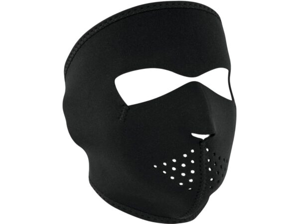 Black neoprene full face mask