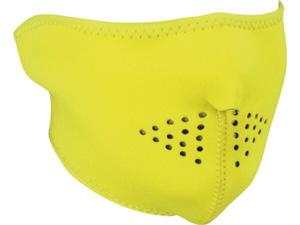 Lime neoprene neoprene half face mask