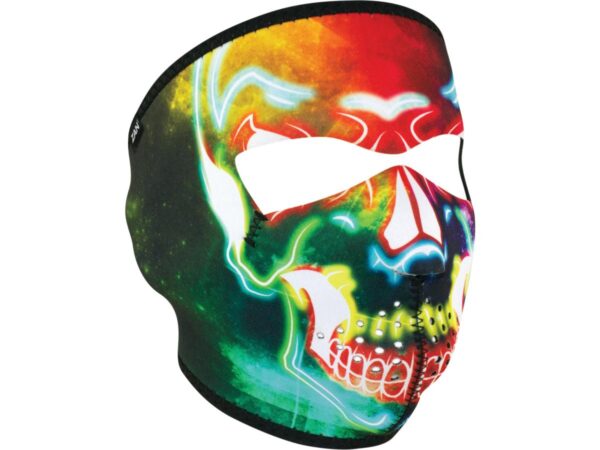 Electric skull neoprene full face mask