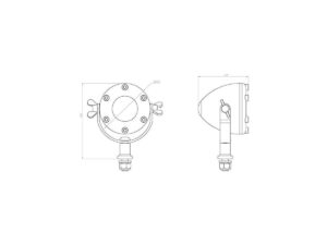 LED Taillight Black Aluminium Polished Clear LED