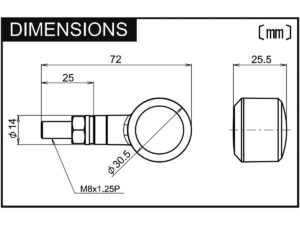 D-Light SOL LED Turn Signal/Taillight/Brake Light Flat Black Smoke LED - Image 3