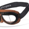 Goggle sunglasses rb 2 brown clear fits all bikers 1