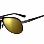 Goggle Sunglasses Tactical Optics classic aviator design  - laser Gold Fits: > all Bikers