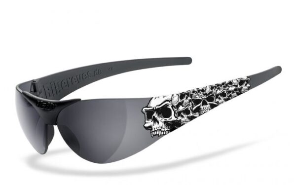 Goggle sunglasses moab - 1000 skulls smoke white fits: > all bikers