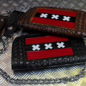 Handmade Biker Wallet with Chain Fits: > all Bikers