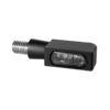 Heinzbikes blokk line micro led turn signaltaillightbrake light black anodized smoke led 2