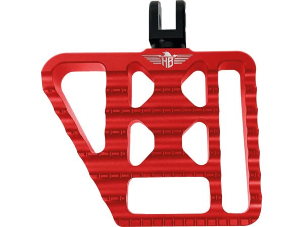 V1 Performance Passenger Mini Floorboards Red Anodized