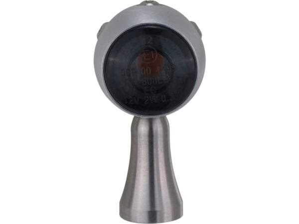 Retro LED Turn Signal/Taillight/Brake Light V2A Satin stem Aluminum Satin Black Smoke