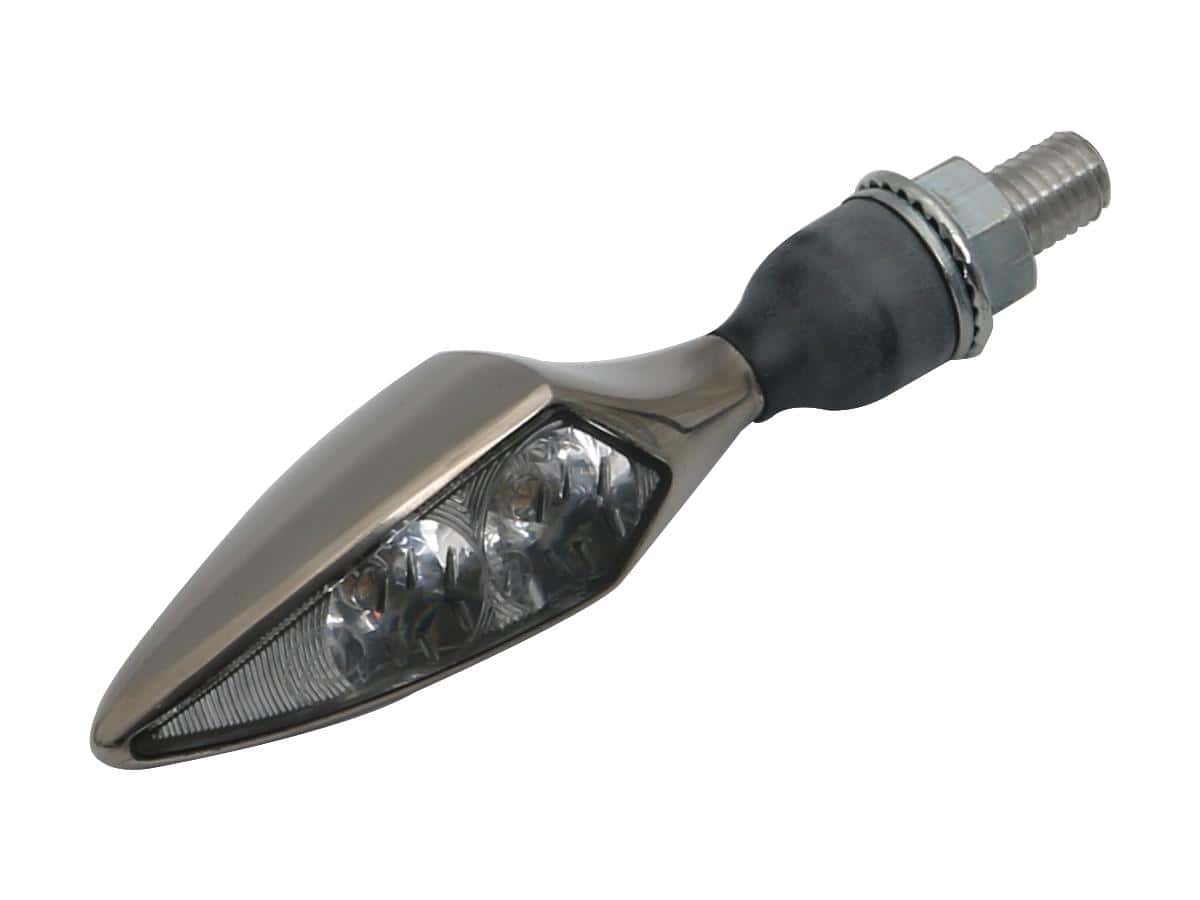 Micro rhombus df titan led turn signal/taillight/brake light rear right titanium satin clear led 1 Kellermann