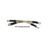 Pro-flex battery cable 13" long clear coated