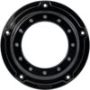 Porthole derby cover 5-hole gloss black