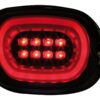 Flat oem-style led taillight black reflector black led