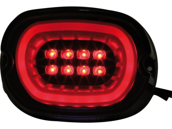 Flat OEM-Style LED Taillight Black reflector Black LED