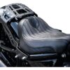 Custombike luggage rack for m8 softail with 200/18 tire and customfender black powder coated