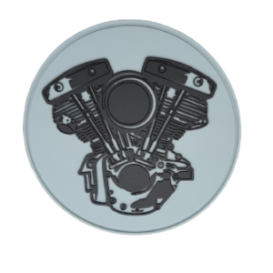 biker patch - 3D Shovelhead Engine patch