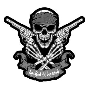 biker patch -  Locked 'n loaded patch