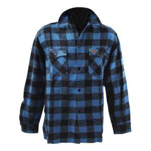 checkered shirt - black and blue