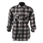 checkered shirt - black and gray - Image 2