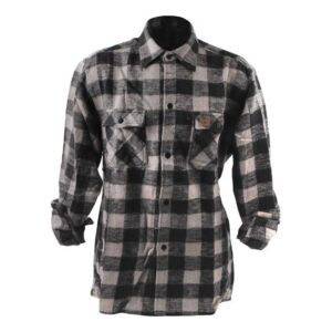 checkered shirt - black and gray