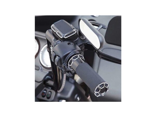 Beveled Fusion Grips Black Anodized 1" Throttle By Wire