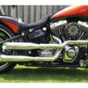 Shotgun custom headers heatshield chrome hole chrome