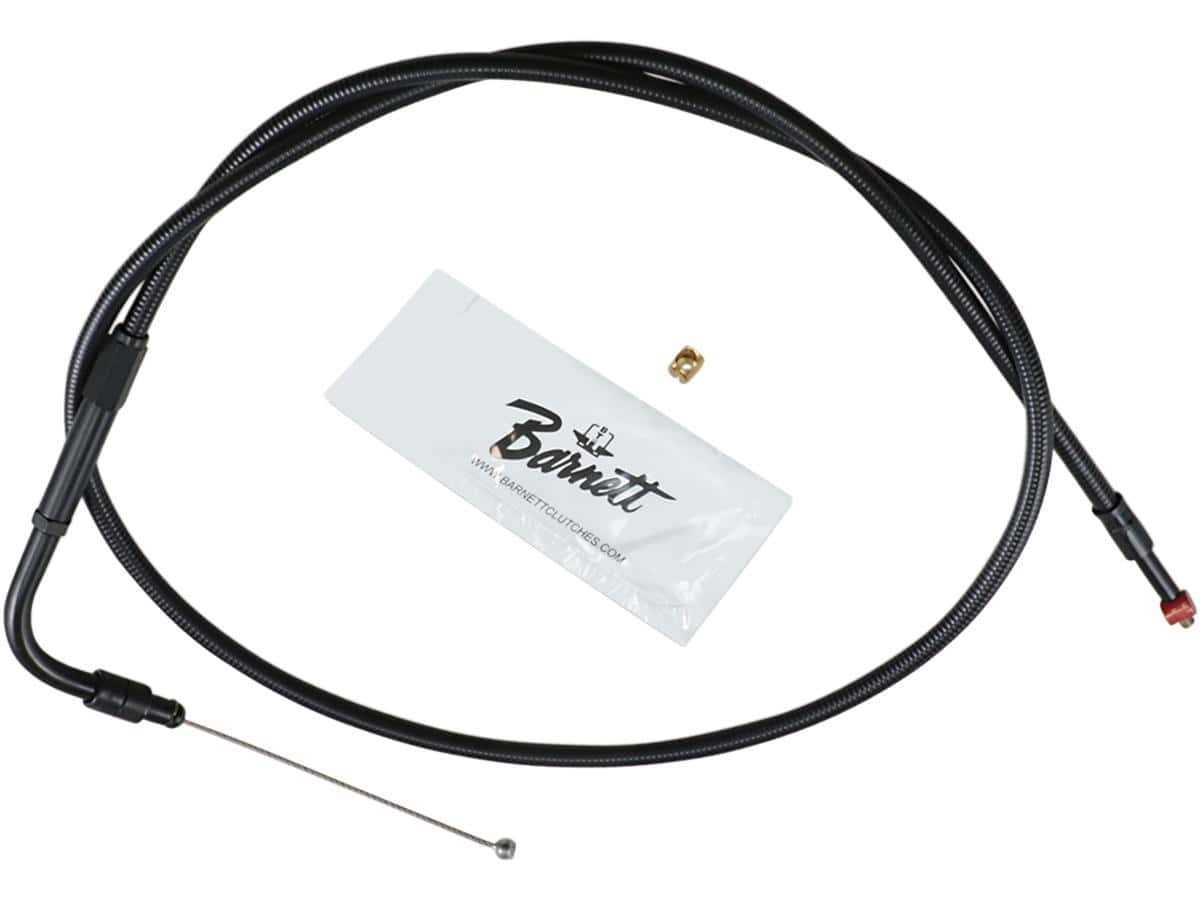 Stealth series idle cable 45 ° black vinyl all black 33", 77-87 sportster, 74-76 xlch, 74-76 xlh, 81-84 fl shovel, 77-84 fx shovel, 71-75 fx, 74-75 fxe, 85-94 fx model, 84-89 softail, 86-89 touring 1 Barnett