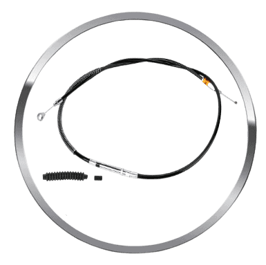 Black Vinyl Longitudinally Wound Clutch Cable