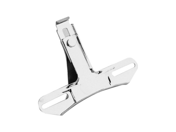 OEM-Style Top Mount License Plate Bracket 2-hole Chrome