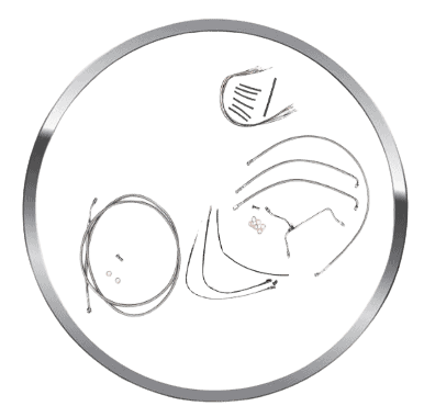 Cable Kit Stainless Steel Clear Coated Non-ABS Cruise Control