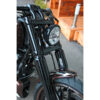 End cap fork cover fork cap plain black powder coated