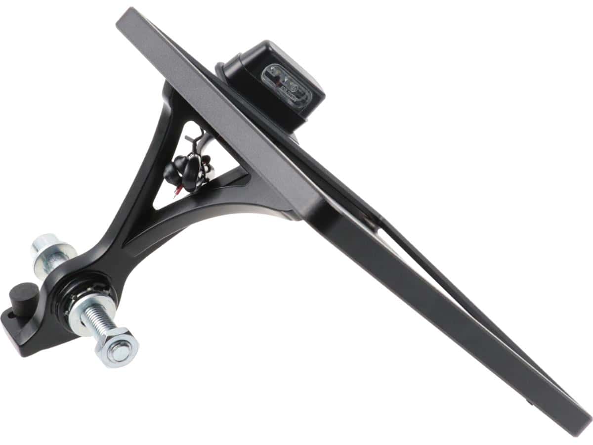 Slide-in frame side mount license plate holder austria 210 x 170 mm black powder coated Slide-in frame side mount license plate holder austria 210 x 170 mm black powder coated